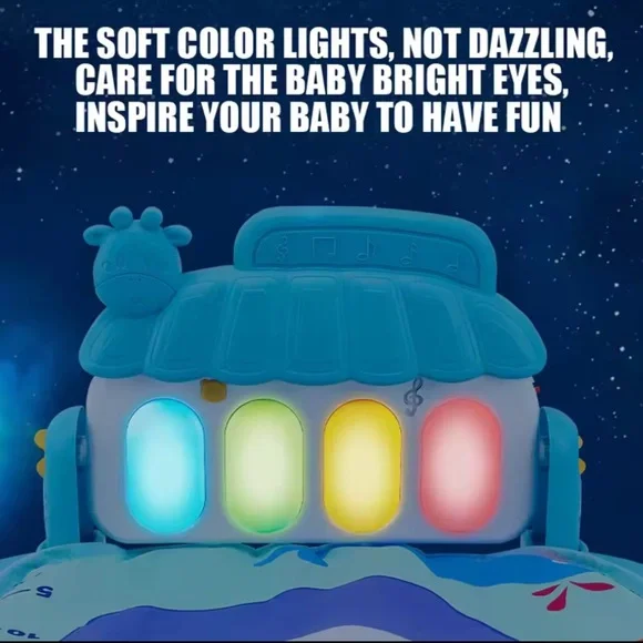 Baby Playmat Piano,Smart Stage Detachable Musical Education Infant Playmat Piano - Picture 4 of 11